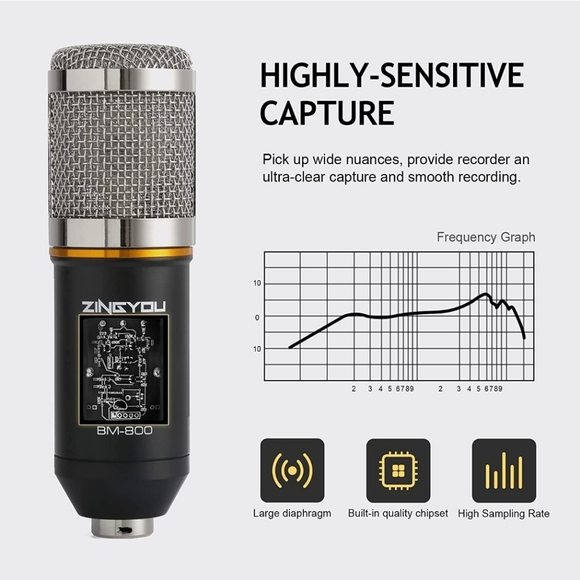 ZINGYOU Condenser Microphone Bundle - Picture 3 of 10